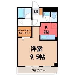 メゾンドクレールの物件間取画像